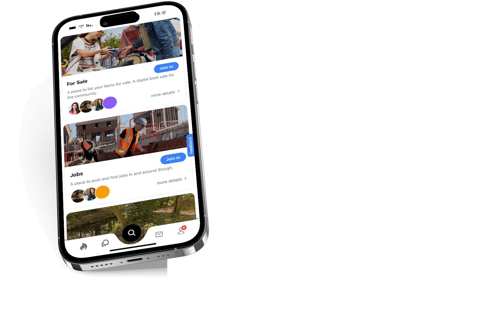 Slough App on iPhone — notifications